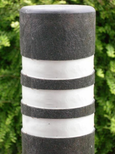 Recycled Plastic Bollard | Round Flat Top